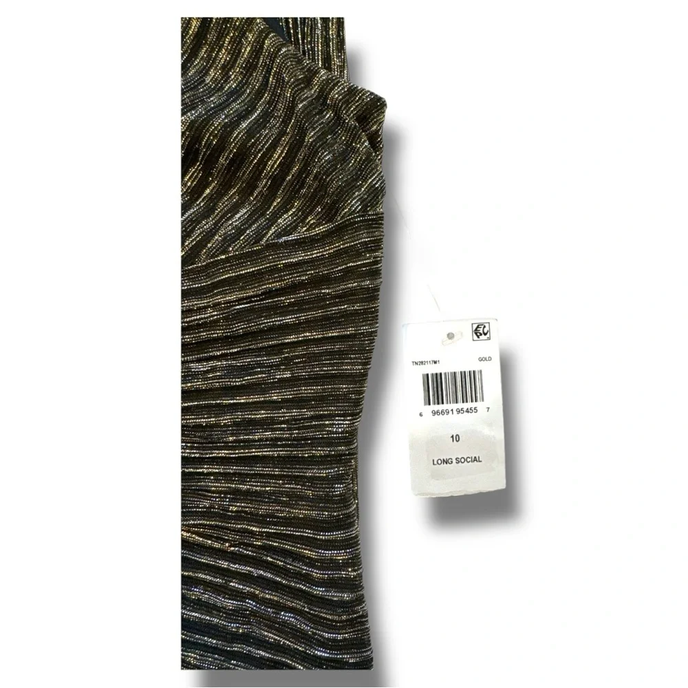 NWT Connected Apparel Sleeveless Metallic Maxi Dress - Picture 13 of 15